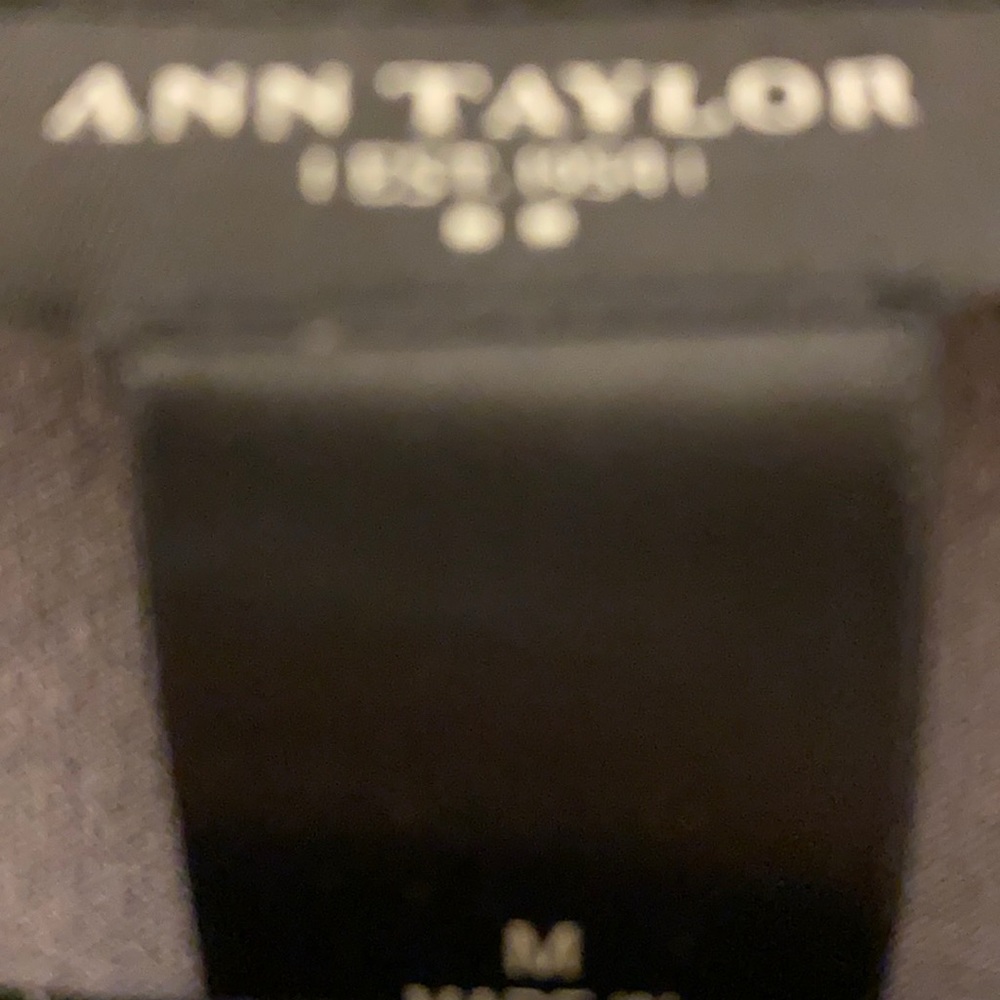 Ann Taylor sleek steel gray top - Picture 4 of 5